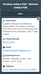Mobile Screenshot of montanaantiquemall.com